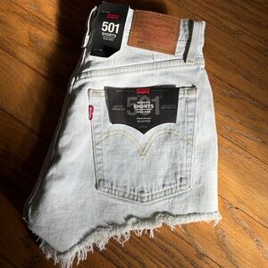 NEW Levi’s Premium 501 High Rise Denim Shorts